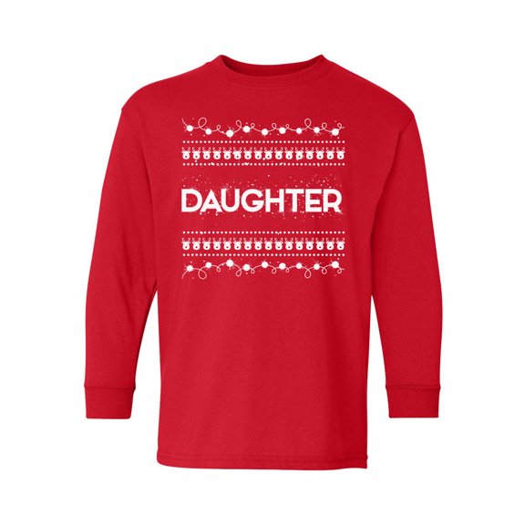 Awkward Styles Xmas Long Sleeve Shirt for Kids Youth Girls Daughter Christmas Pattern Shirt