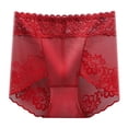 thumbnail image 3 of Aboser Lace Briefs for Women Breathable Hipster Panties Stretch Seamless Bikini Briefs High Waist Cheeky Boyshorts Panty Underwear, 3 of 9