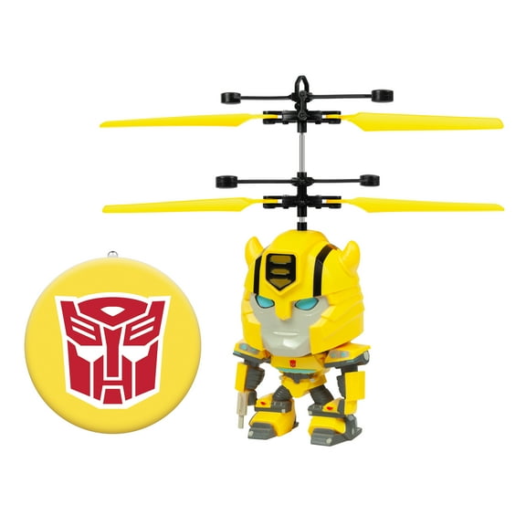 Transformers Bumblebee Big Head, 7.6-inch Motion Sensor Controlled Big Head Helicopter Play Vehicles