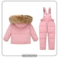 thumbnail image 3 of guisaled Baby Snowsuit Toddler Girl Snow Suit Winter Coat and Snow Bib Pants Boy Ski Suits Solid Windproof Waterproof Cold Weather Clothers, 3 of 9