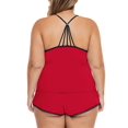 thumbnail image 3 of DYMADE Women Plus Size Lace Splicing Sexy Adjustable Top And Shorts Underwear Suit, 3 of 3