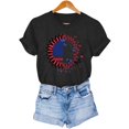 thumbnail image 7 of Women's T-shirts Independence Day Tops Short Sleeves Crew Neck T-shirt for Women with Printed Graphic Simple Pattern Summer Casual Daily Outfit Essentials Ship in 2 Days, 7 of 7