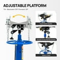 thumbnail image 6 of Ktaxon Hydraulic Telescoping Transmission Jack, 1/2- Ton,34" to 68" Lifting Range, w/Pedal, Blue, 6 of 7