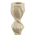 thumbnail image 2 of Bouclair Beige Twisted Sculptural Candle Holder, 2 of 2