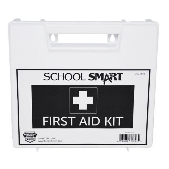 School Smart 2003340 25 Person Plastic First Aid Kit