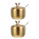 thumbnail image 1 of 2 azucareros de acero inoxidable con tapa y cuchara, recipientes para especias de cocina, tarros para condimentos, botes para pimienta, azúcar y café., 1 of 6