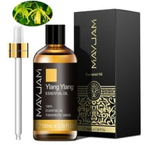 MAYJAM Ylang Ylang Essential Oils 100ml/3.38 fl.Oz for Diffusers Humidifier 100% Pure Natural Aromatherapy Massage Bath Sleep Relaxation