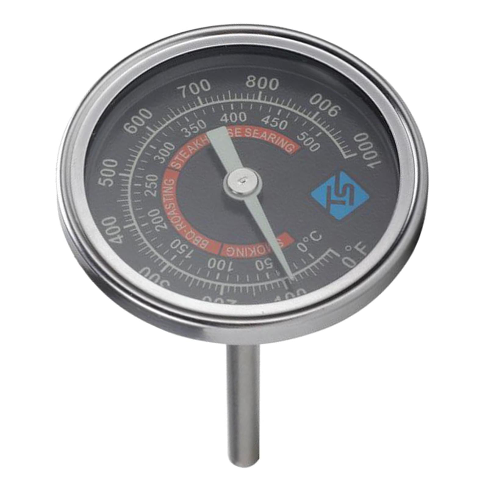 Stainless Steel 50500℃Barbecue BBQ Pit Smoker Grill Gauge Temp Thermometer V4L7. 
