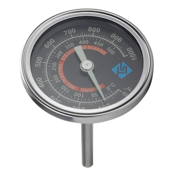 Medidor de Temperatura para Parrilla de , Impermeable, Cara Grande para , Parrilla de Carbón, Acero Inoxidable, 0 degree F, Termómetro Sharpla medidor de parrilla de termómetro de fumador