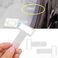 thumbnail image 3 of 5 Pcs Transparent Car Parking Ticket Holders Car Windshield Invoice Ticket Clips Adhesive Transparent T-shape Receipt Holders, 3 of 4