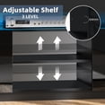 thumbnail image 5 of TV Stand with LED Lights for TVs up to 65 Inch TV Console Storage Cabinet Entertainment Center, 5 of 9