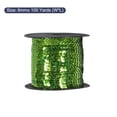 thumbnail image 2 of Uxcell 100 Yards x 0.24 Inch Flat Sequin Strip Laser Sequins Fabric Paillette Spangle Sequins Trim Bling Light Green, 2 of 5