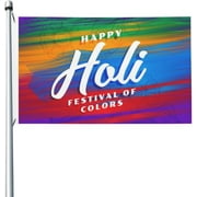 Happy Holi India Holiday Flags 3 X 5 Ft Outdoor Banner Double Sided House Garden Flag Yard Parade Sign Party Decor Wall Tapestry