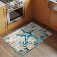 thumbnail image 3 of Vintage Starfish Area&nbsp;Rug 2x3ft Ocean Coral Anchor Shell Non-Slip&nbsp;Washable Square&nbsp;Rugs Soft Felt Indoor Floor Mat for Bedroom Kitchen Living Room Bathroom, 3 of 9