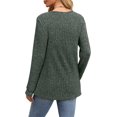 thumbnail image 5 of XIEERDUO Womens Sweaters Lightweight Henley Neck Button Up Long Sleeve Shirt Tops, 5 of 5