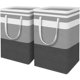 thumbnail image 1 of Juego de 2 Cestas de Ropa Plegables Grandes con Asas Extendidas para Ropa en Dormitorio y Familia, 1 of 5