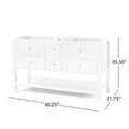 thumbnail image 2 of 60-inch double vanity - Modern twist on classic - Bathroom decoration - Ample space for sinks, 2 of 3