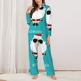 thumbnail image 2 of Fotbe Cute Santa Claus Pattern Long Sleeve Pajama Set for Women,Sleepwear Set,2-piece Loungewear Set,Soft PJs Comfy Nightwear with Pockets -XX-Large, 2 of 7