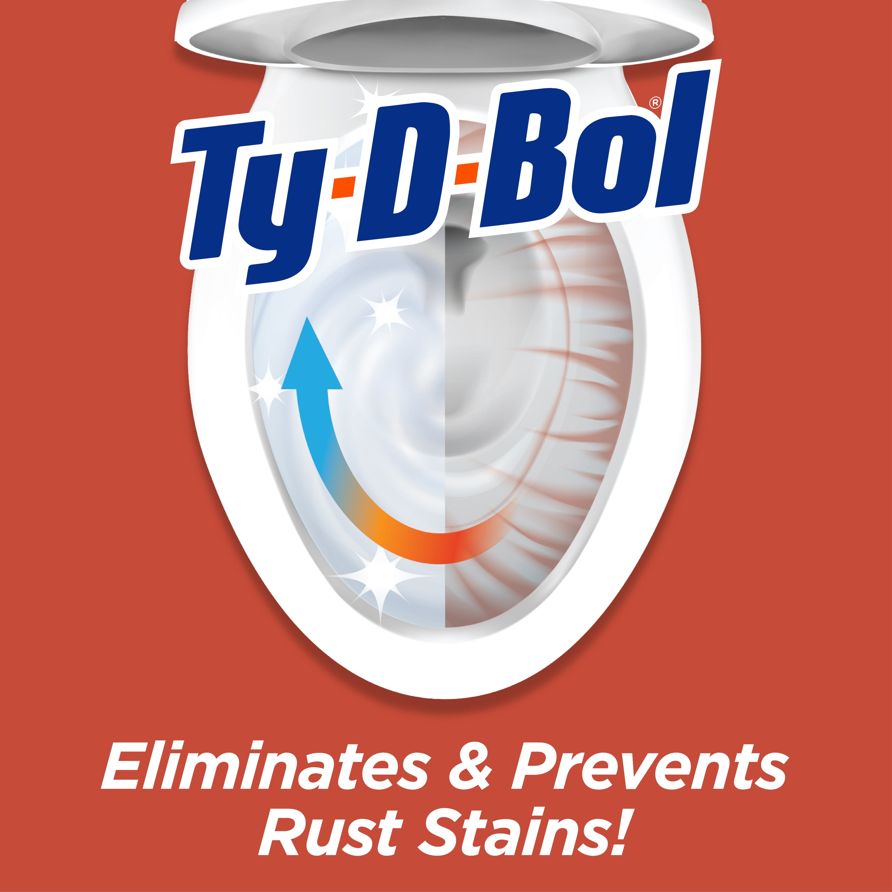 (3 pack) Ty-D-Bol Rust Automatic Toilet Bowl Cleaner Tablets, 20 Count