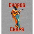 thumbnail image 2 of Chords & Chaps Cowboy Americana Women's Heather Gray Crew Neck Short Sleeve Crop Top-Medium, 2 of 3