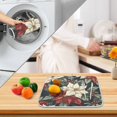 thumbnail image 3 of Yayeee Drying Mat for Kitchen Counter Dishes Microfiber Coffee Decorative Pad, White Christmas Leaves, 3 of 9