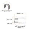 thumbnail image 2 of Unique Bargains T10 U Clips Holder Bracket for LED Light Bulb Mounting Bracket Fluorescent Tube Holder Clamp White 12 Pack, 2 of 5