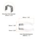 thumbnail image 2 of Clips en U T10 Unique Bargains Soporte para LED Luz Bombilla Acero Inoxidable Blanco Paquete de 12, 2 of 5