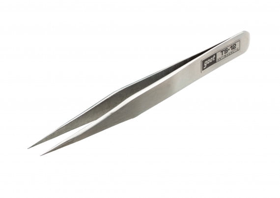 Goot Precision Tweezers Fine Curved Tip type TS-15 