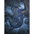 thumbnail image 2 of Harvill, Marc 12x14 White Modern Wood Framed Museum Art Print Titled - Lightning Dragon, 2 of 4
