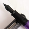 thumbnail image 3 of Conklin Word Gauge Carbon Stealth Fountain Pen - Purple, 3 of 8