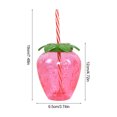 thumbnail image 5 of 6pcs Strawberry Drinking Cup with Straw Summer Party Cup (6 strawberries), 5 of 9