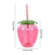 thumbnail image 2 of 3/6pcs Copa de fiesta de verano hawaiana 500ml Forma de piña / fresa con pajita, 2 of 9