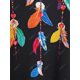 thumbnail image 4 of Top Cami de Talla Extra con Estampado de Pluma Rosegal  Camisetas sin mangas de talla grande, 4 of 5