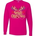 thumbnail image 3 of Inktastic Reindeer Christmas Long Sleeve T-Shirt, 3 of 5