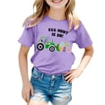 thumbnail image 4 of CAIXIA Easter Shirts Bunny Tshirt Kids Bunny Toddler Girl Shirts 2t Lightweight Crew Neck Funny Short Sleeve Toddler Girl Tops Tee Birthday Gifts Kids Clothing 3-4 Years, 4 of 4