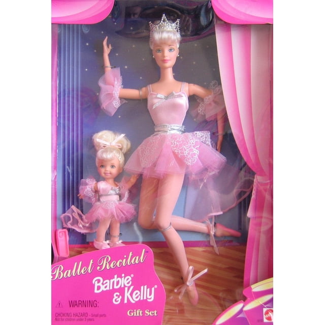 Set de regalo para recital de ballet con muñeca Barbie Kelly 1997