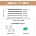 thumbnail image 2 of Closet Tension Shelf & Rod Expandable Metal Storage Rack Adjustable Organizer DIY Divider Separator for Cabinet Wardrobe Cupboard Kitchen Bathroom, 2 of 7