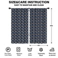 thumbnail image 2 of Blackout Kids Curtains,Dark Blue Christmas Gingerbread Pattern Childrens Insulated Curtains Set Of 2,Bedroom Essentials,Toddler Room Decor 42"x84", 2 of 5