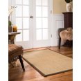 NaturalAreaRugs Calabria Custom Seagrass Rug (8' x 8') Fudge Border