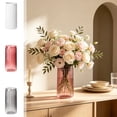 thumbnail image 7 of Flower Vase Plastic Cylinder, 8" Tall Clear Vase for Centerpieces, Wedding Decorative, Home Décor, Non Breakable Plastic for Fresh Dried Flowers(Gray), 7 of 7