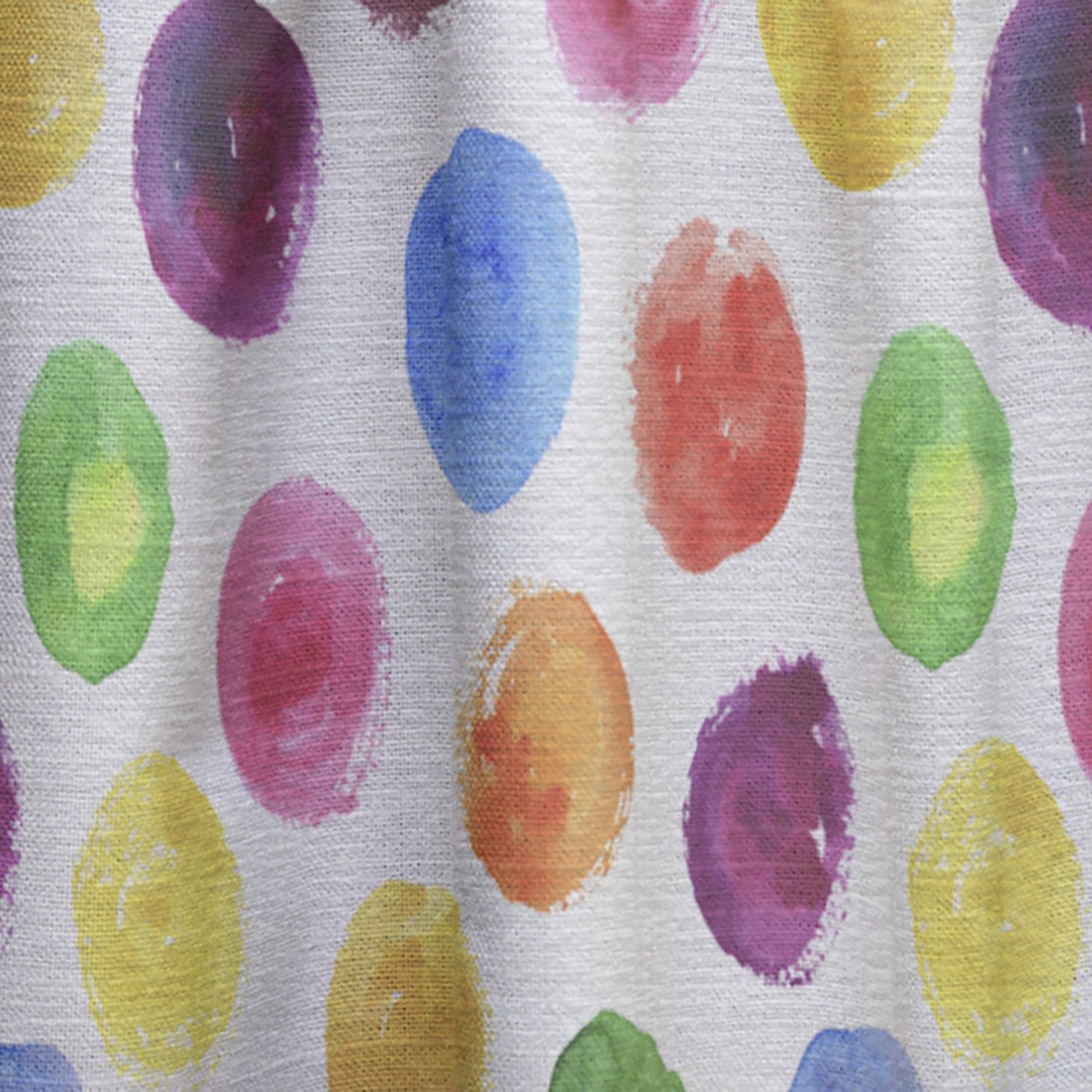 Designart 'Multicolor Watercolor Spots With Pattern' Modern & Contemporary Curtain Panel
