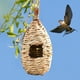 thumbnail image 4 of Nido de pájaros Cómodo lugar de descanso Césped natural Casa de pájaros Decoración al aire libre, 4 of 6