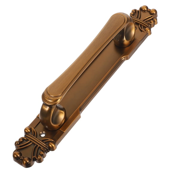 Raindrops Barn Door Handle, Antique Bronze, Alloy, Light Brown, Versatile Design, Easy to Install