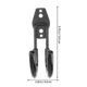 thumbnail image 2 of multi-function tool hook round metal wire storage hooks wall organizer in black color for various uses, 2 of 3