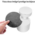 thumbnail image 4 of Lishi 360° Rotating White Jewelry Box - 10x10x10cm, 4 of 5