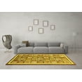 thumbnail image 3 of Ahgly Company Indoor Rectangle Abstract Yellow Modern Area Rugs, 4' x 6', 3 of 4