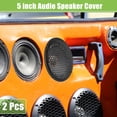 thumbnail image 2 of Unique Bargains 2 Pcs 5" Car Speaker Grills Cover Mesh 5 Inch Audio Subwoofer Protector with Mounting Screws ABS Black, 2 of 6