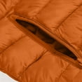 thumbnail image 5 of USNSM Men's Packable Outdoor Down Jackets Hooded Jacket Waterproof Puffer Jacket with Pockets Winter Warm Long Sleeve Parkas Orange S, 5 of 8
