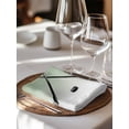 thumbnail image 6 of Sage Green White Cloth Napkins Set of 6 Reusable Dinner Napkins, Modern Ombre Sports Game Ice Hockey Cocktail Napkin Washable Table Napkins for Wedding/Holiday Party/Baby Shower 20"x20", 6 of 7