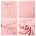 thumbnail image 4 of VULCANODON 100% Cotton Womens Robes, Lightweight Knit Short Bathrobe,(Pink,M), 4 of 5